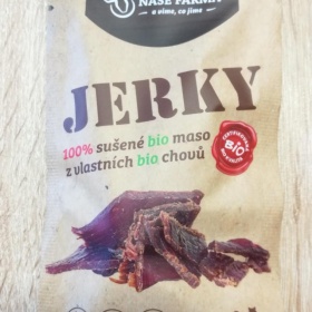 JERKY 100% sušené BIO maso v nabídce BISTRO NAŠE FARMA