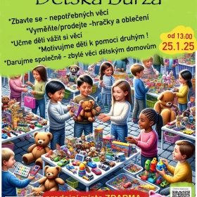 Dětská burza starých hraček a oblečení