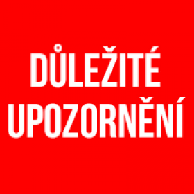Důležité upozornění a opatření!